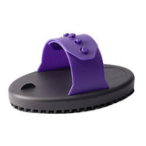 13190 - Animal Accessories - Rubber Curry Comb - Purple - Small - Austral Ag