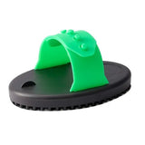 13188 - Animal Accessories - Rubber Curry Comb - Green - Small - Austral Ag