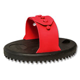13191 - Animal Accessories - Rubber Curry Comb - Red - Small - Austral Ag
