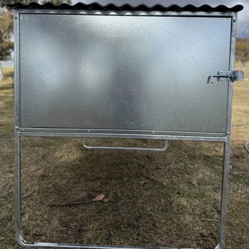 18518 - Animal Accessories - SDK Raised Dog Kennel Portable Outdoor Steel Cage with Roof - 1 - Austral Ag