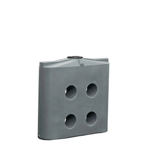 17243 - Tanks - Slimline Poly Rainwater Tank 1,000L - Grey - Austral Ag