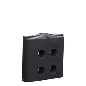 17254 - Tanks - Slimline Poly Rainwater Tank 1,000L - Metal Grey - Austral Ag