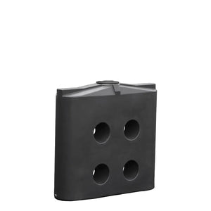 17247 - Tanks - Slimline Poly Rainwater Tank 1,000L - Dark Grey - Austral Ag