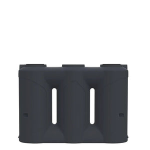 17542 - Tanks - Slimline Poly Rainwater Tank 2,000L - Metal Grey - Austral Ag