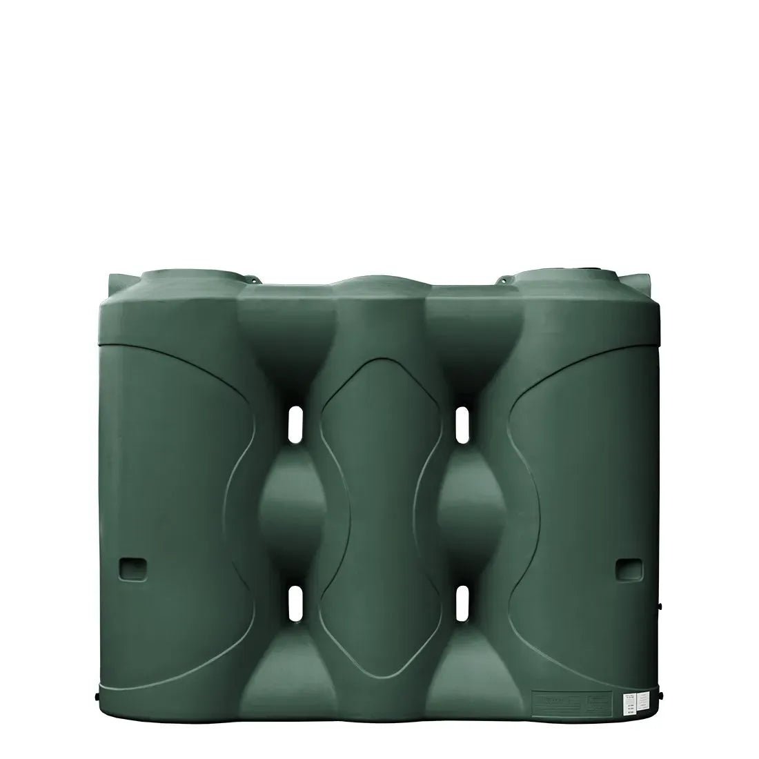 17588 - Tanks - Slimline Poly Rainwater Tank 3,000L - Heritage Green - Austral Ag