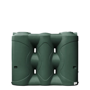 17588 - Tanks - Slimline Poly Rainwater Tank 3,000L - Heritage Green - Austral Ag