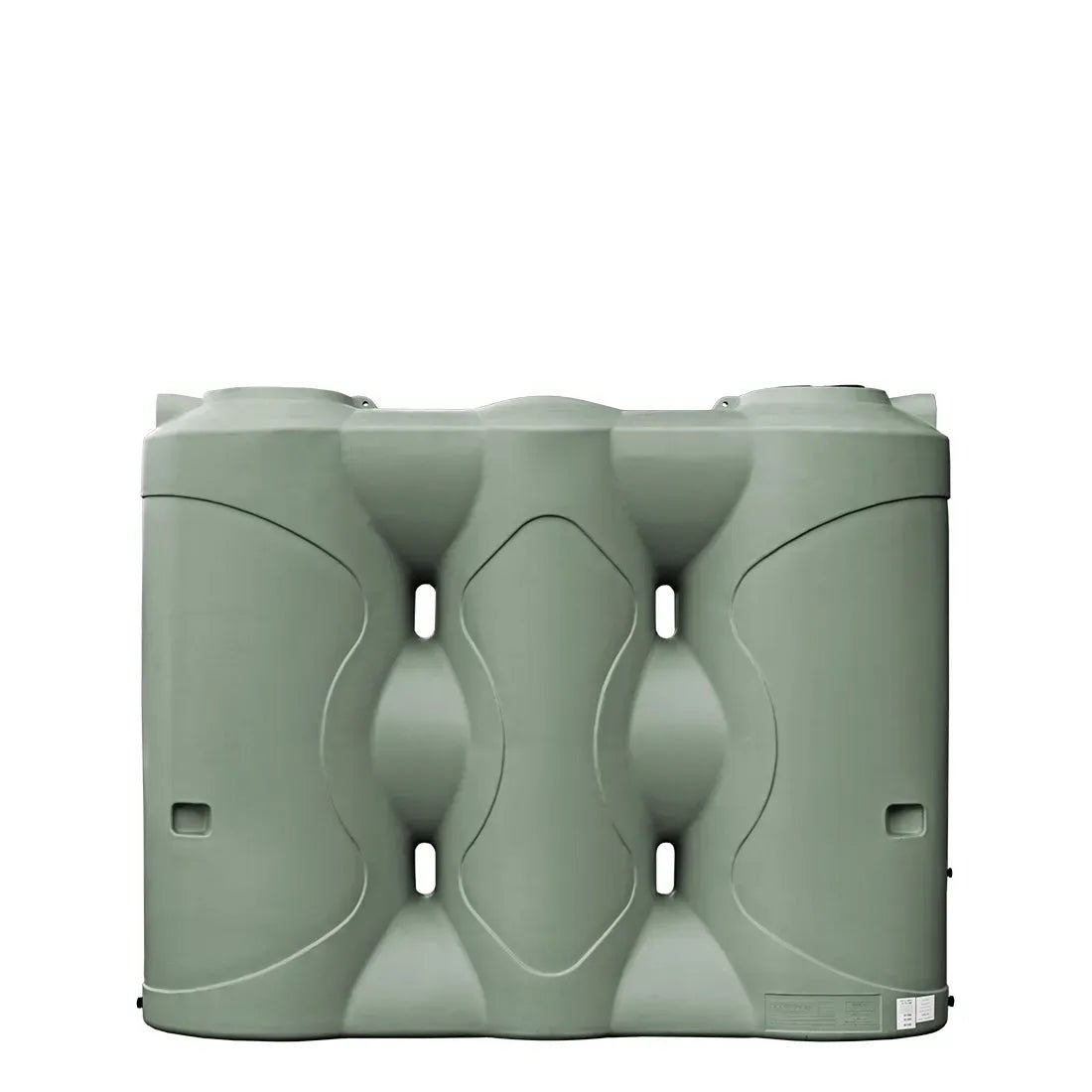 17617 - Tanks - Slimline Poly Rainwater Tank 3,000L - Mist Green - Austral Ag