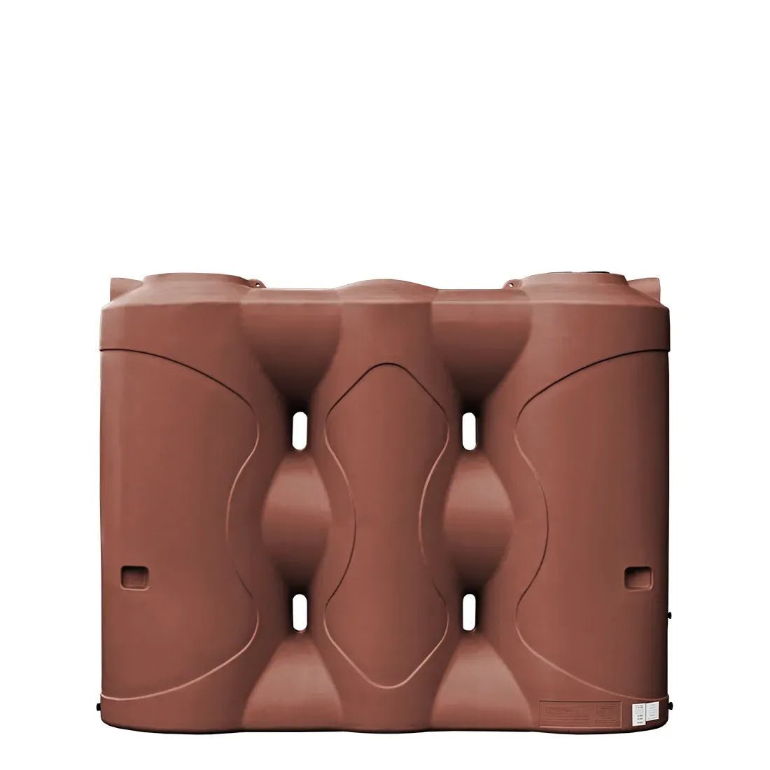 17589 - Tanks - Slimline Poly Rainwater Tank 3,000L - Heritage Red - Austral Ag