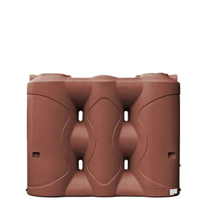 17589 - Tanks - Slimline Poly Rainwater Tank 3,000L - Heritage Red - Austral Ag
