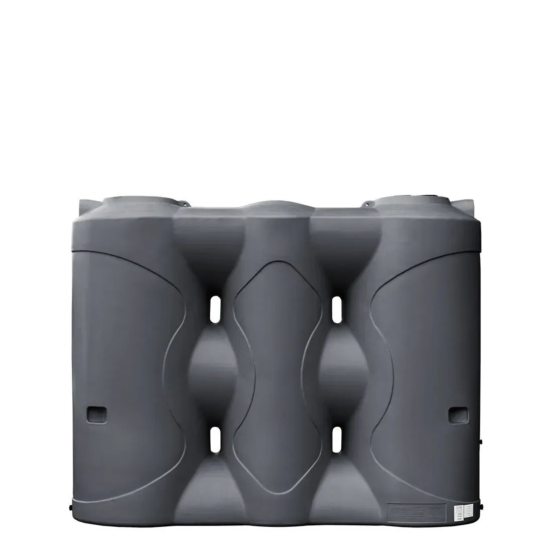 17590 - Tanks - Slimline Poly Rainwater Tank 3,000L - Metal Grey - Austral Ag
