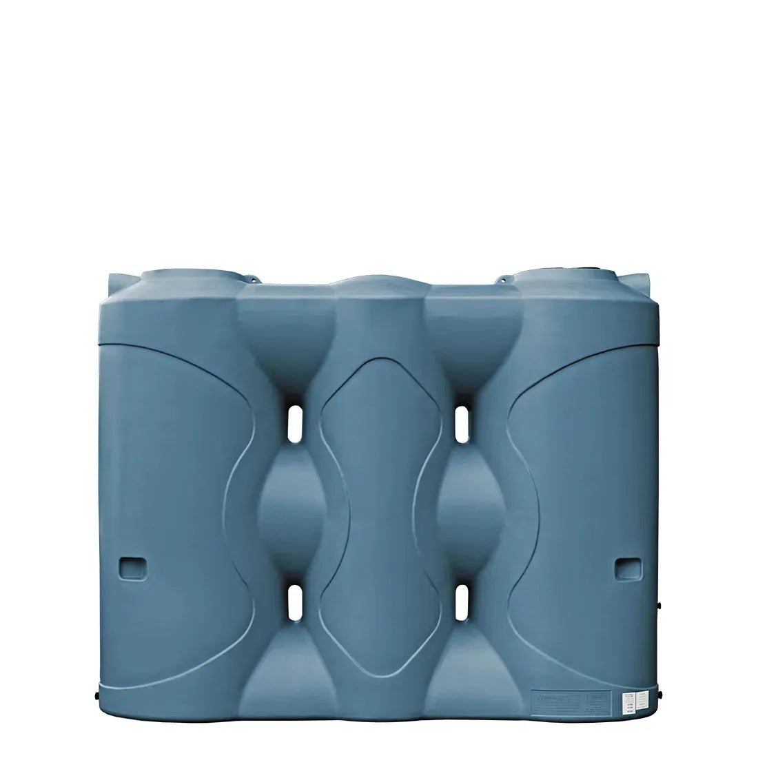 17620 - Tanks - Slimline Poly Rainwater Tank 3,000L - Stormedge Blue - Austral Ag
