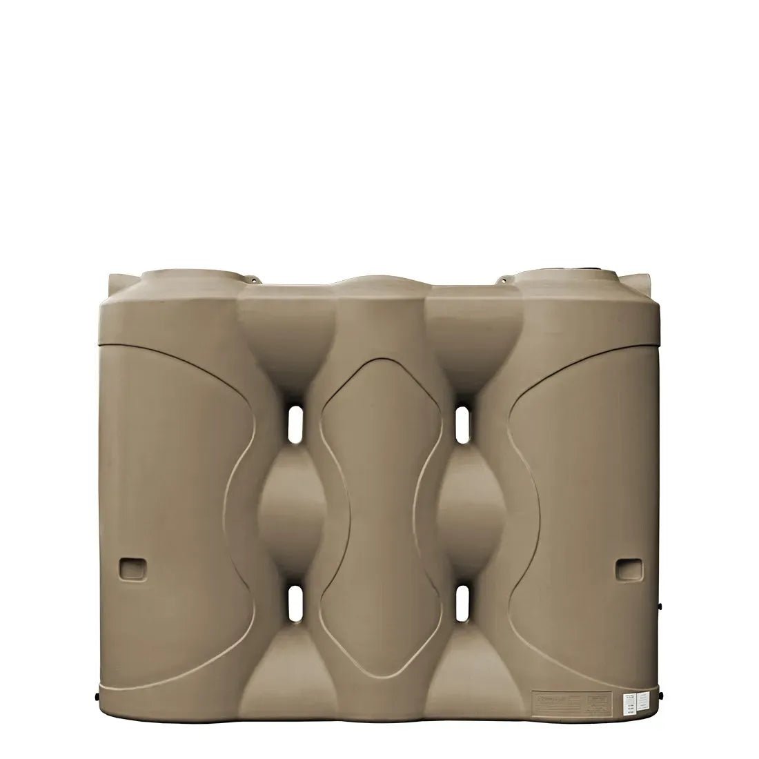 17578 - Tanks - Slimline Poly Rainwater Tank 3,000L - Autumn Brown - Austral Ag