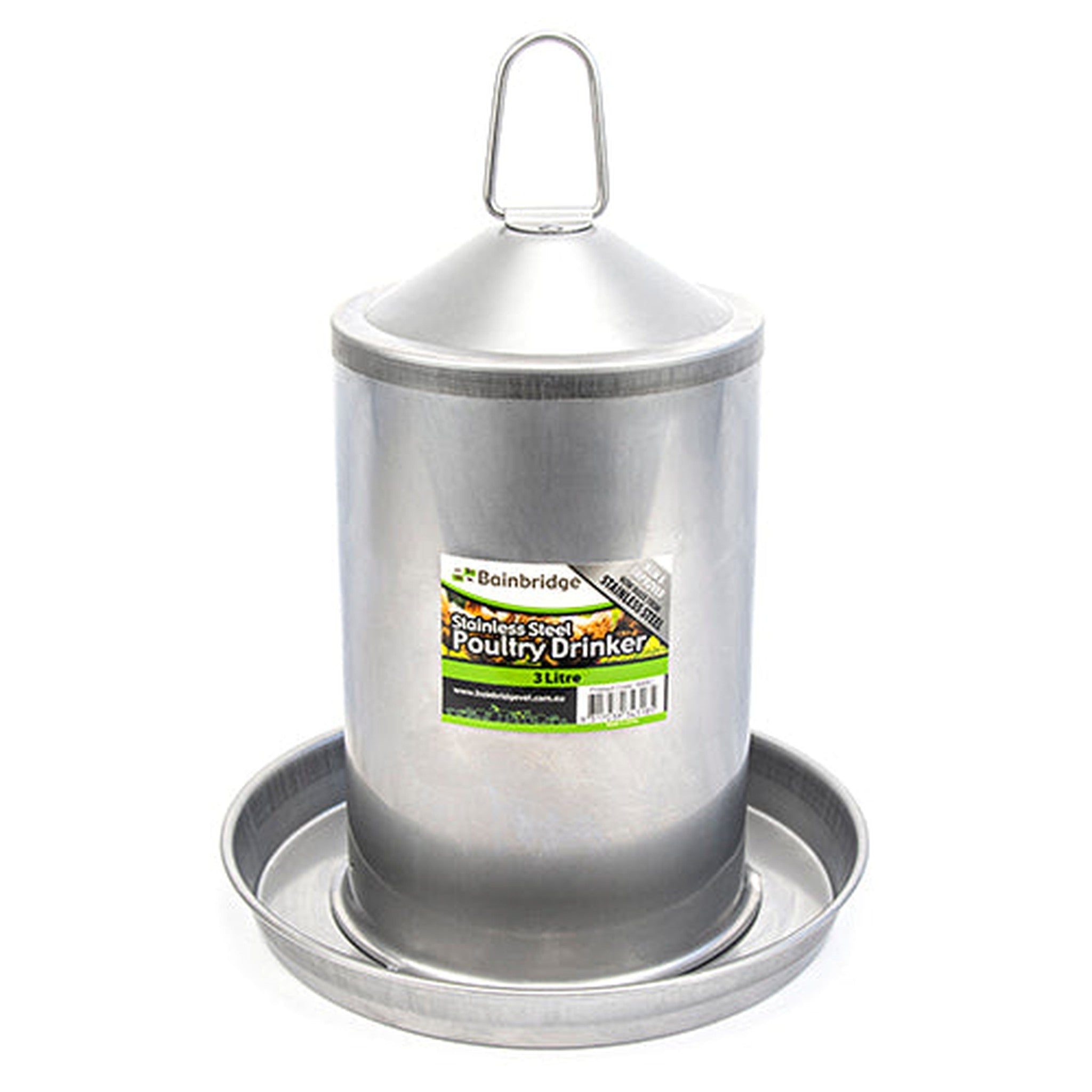 Stainless Steel Poultry Drinker - Animal Accessories - Austral Ag