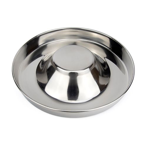 Stainless Steel Puppy Saucer Bowl - 28cm - Animal Accessories - Austral Ag