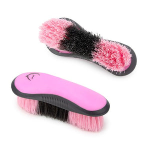 11424 - Animal Accessories - STIFF DANDY BRUSH SENIOR - Grey/Pink - Austral Ag