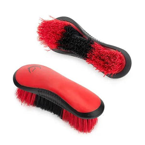 11427 - Animal Accessories - STIFF DANDY BRUSH SENIOR - Red/Black - Austral Ag