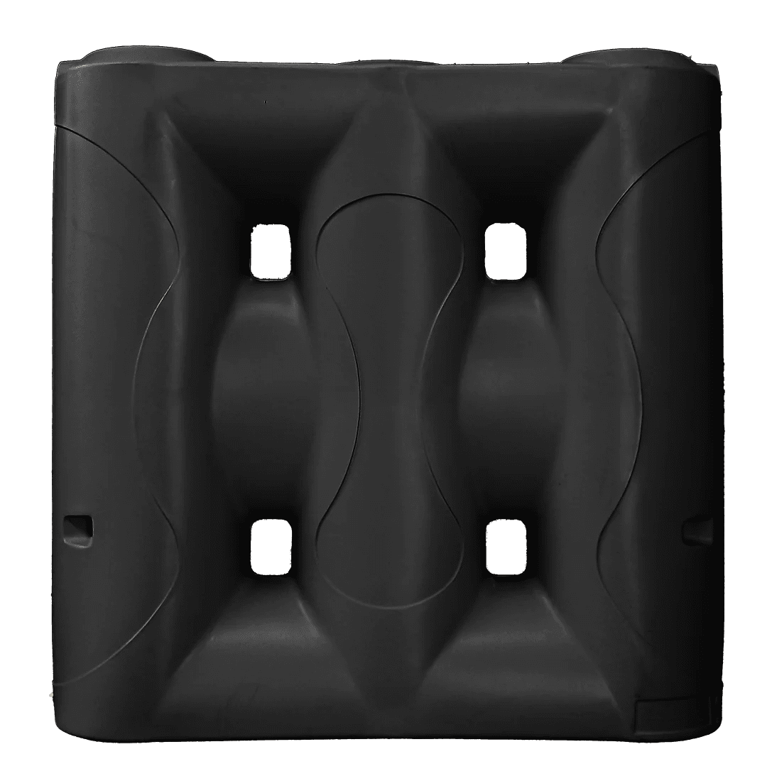 17555 - Tanks - Superslim Poly Rainwater Tank 2,000L - Black - Austral Ag