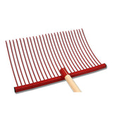 13628 - Hardware - Supreme Jumbo Stable Fork - Red - Austral Ag