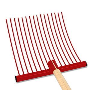 13622 - Hardware - Supreme Narrow Stable Fork - Red - Austral Ag