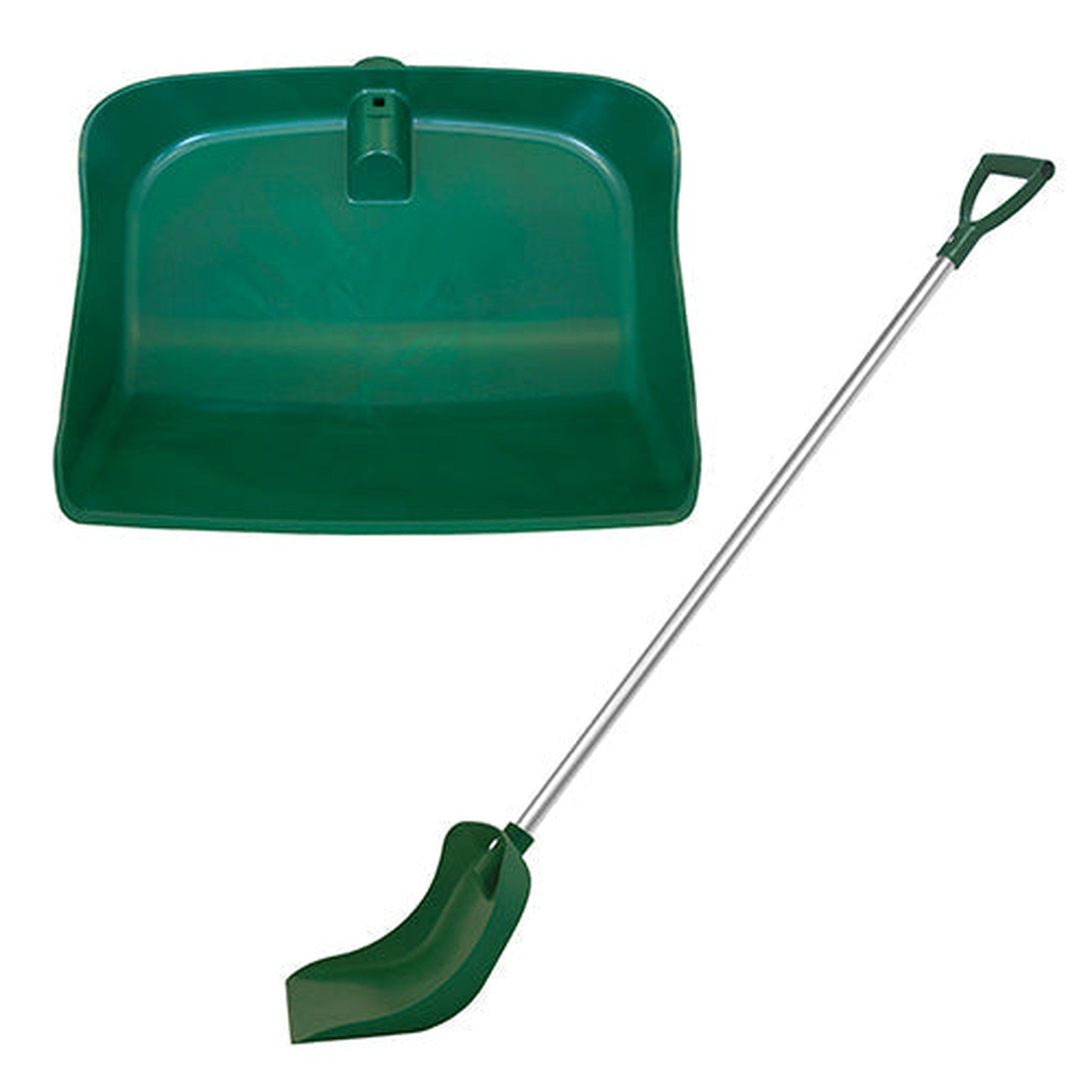 13613 - Hardware - Supreme Shovel Stable Fork Plastic - Green - Austral Ag