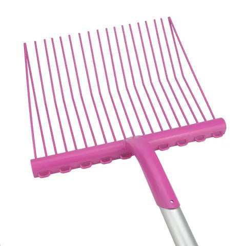 15387 - Hardware - Supreme Stable Fork Metal Aluminium Handle - Pink - Austral Ag