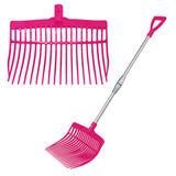 13608 - Hardware - Supreme Telescopic Stable Fork Plastic - Pink - Austral Ag