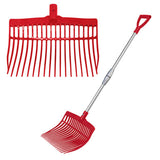 13609 - Hardware - Supreme Telescopic Stable Fork Plastic - Red - Austral Ag