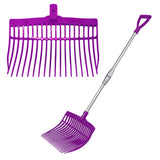 13606 - Hardware - Supreme Telescopic Stable Fork Plastic - Purple - Austral Ag