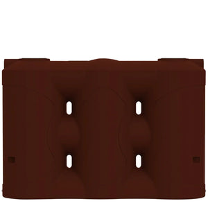 17706 - Tanks - Tall Slimline Poly Rainwater Tank 5,000L - Heritage Red - Austral Ag