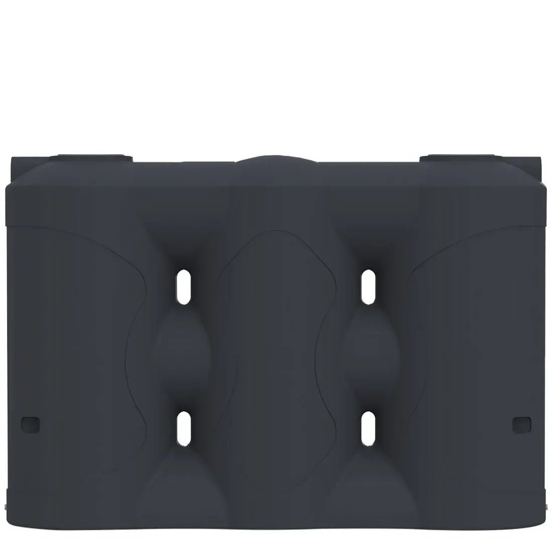 17707 - Tanks - Tall Slimline Poly Rainwater Tank 5,000L - Metal Grey - Austral Ag