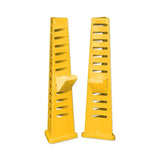 18130 - Animal Accessories - Tri Jump Stand & Cup 1pr - Yellow - 1 - Austral Ag
