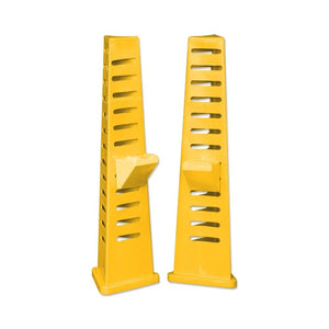 18130 - Animal Accessories - Tri Jump Stand & Cup 1pr - Yellow - 1 - Austral Ag