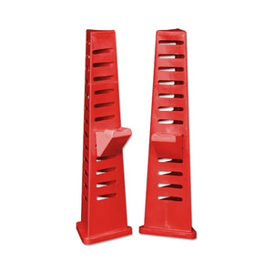 18128 - Animal Accessories - Tri Jump Stand & Cup 1pr - Red - 1 - Austral Ag