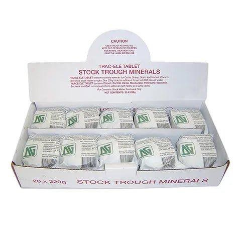 Trough Block - Trace - Ele (Carton of 20) - Animal Health - Austral Ag