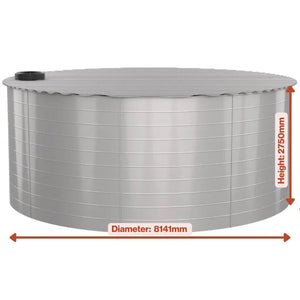 16017 - Tanks - Ultra Tough Series Tank - 143,146L - 8.141M x 2.75M - Austral Ag