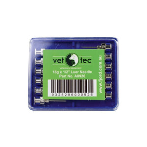 18238 - Animal Health - Vet Tec Needles Luer - 16g x 1" - Austral Ag