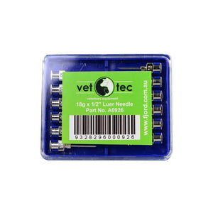 18238 - Animal Health - Vet Tec Needles Luer - 16g x 1" - Austral Ag