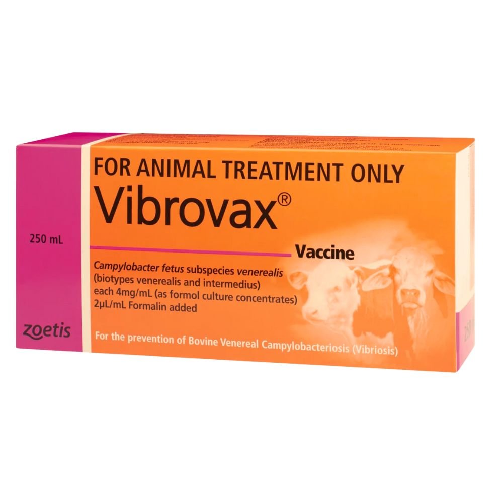 10064 - Animal Health - Vibrovax Cattle Fertility Vaccine Bottle - 250ml - Austral Ag