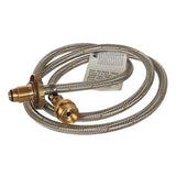 13512 - Hardware - Weed Burner Hose Stainless Steel Braided 1.5 Metre - Austral Ag